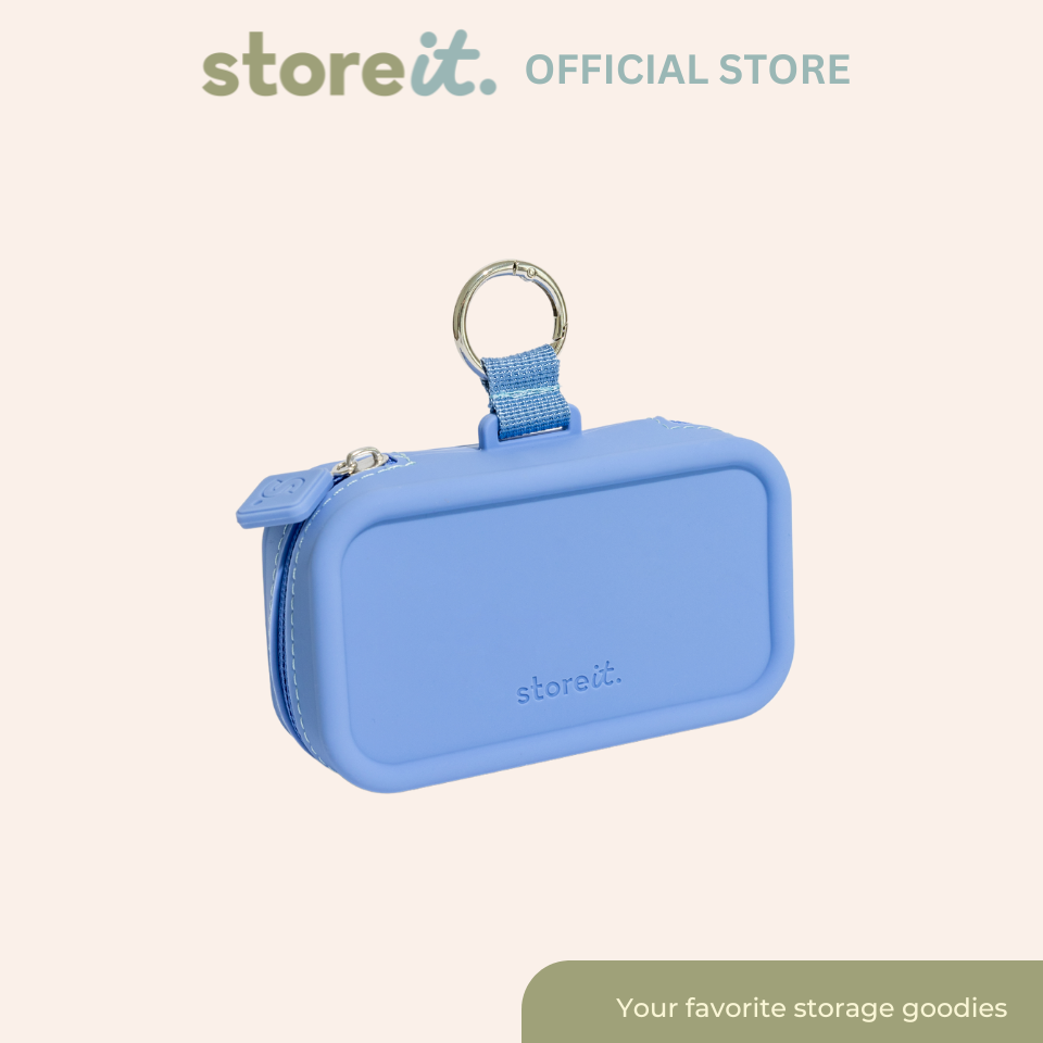 Mini Cloud Organizer Keychain - Sky Blue