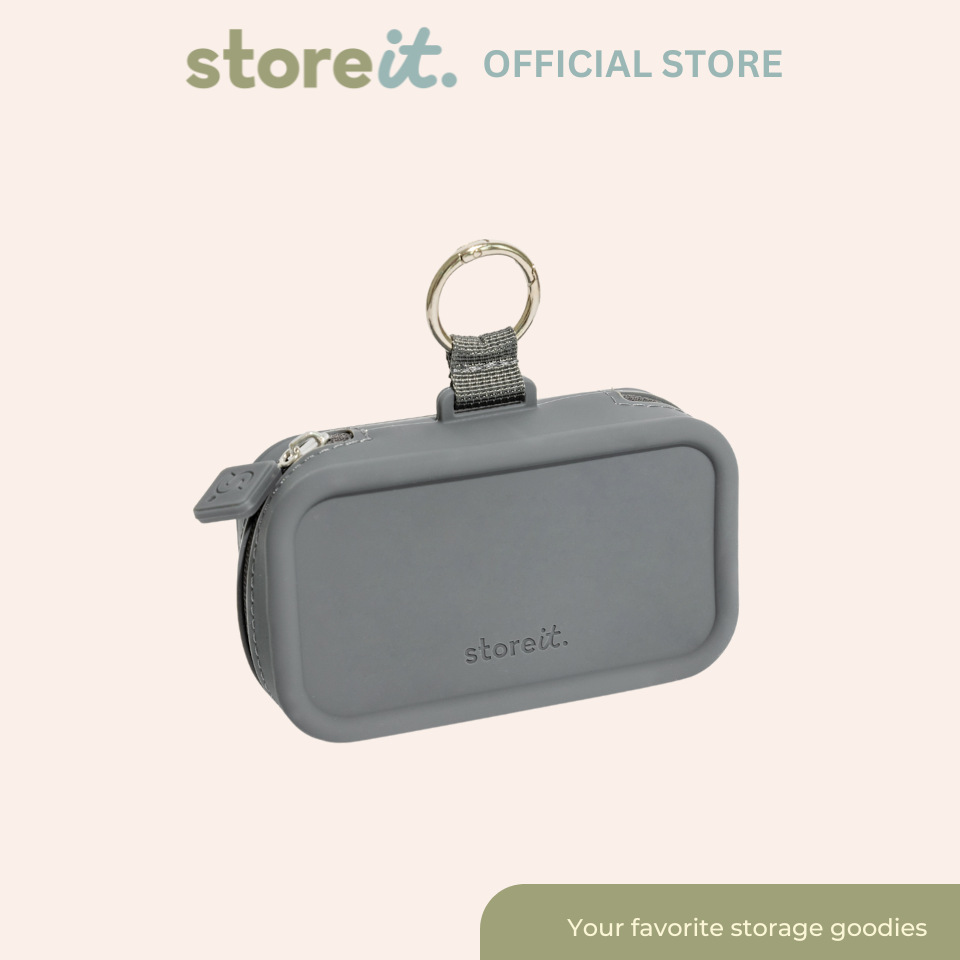 Mini Cloud Organizer Keychain - Cool Grey